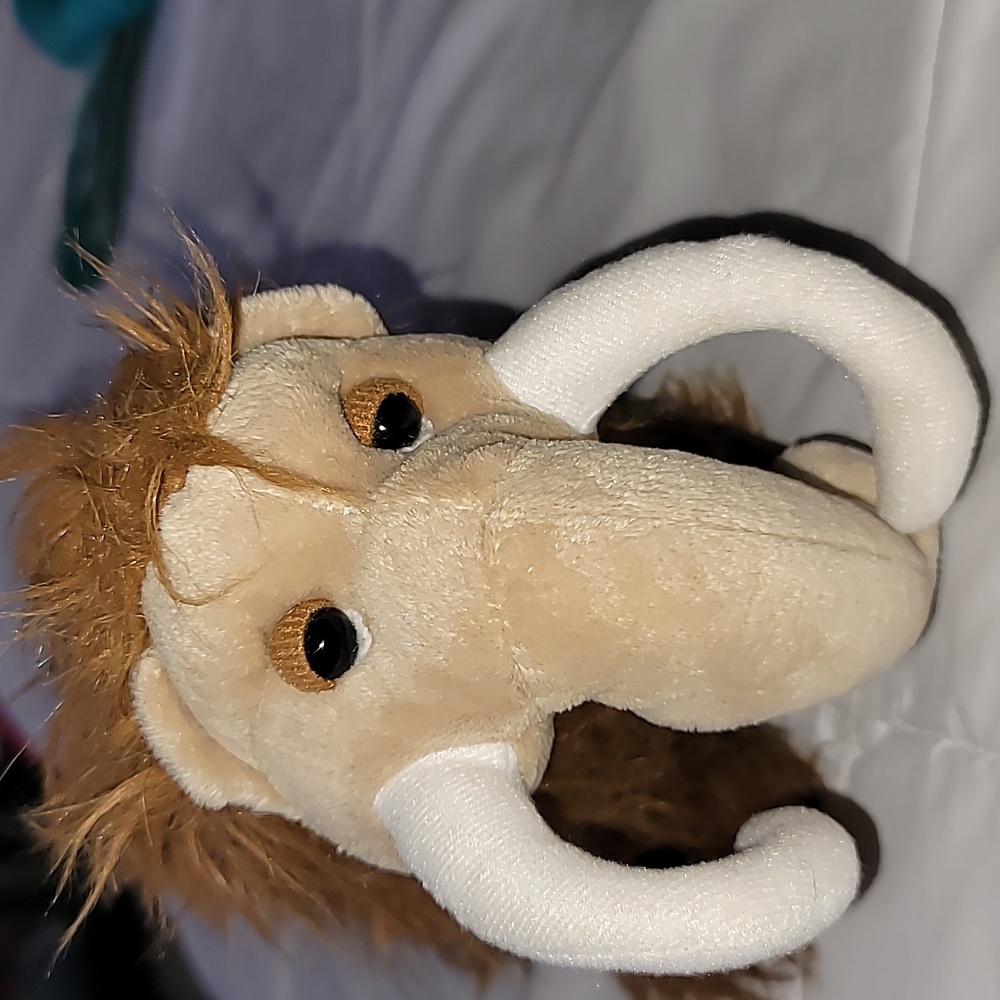 Webkinz Wooly Mammoth Ganz HM408 Plush Stuffed Animal No Code 12" Long Ice Age